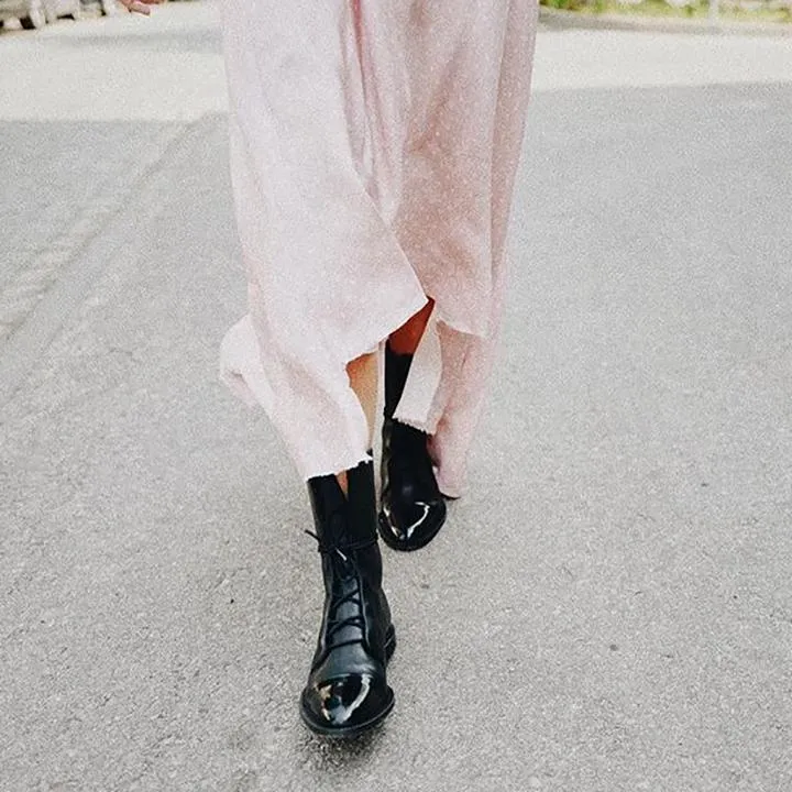 ALTHEA - Lace-Up Ankle Boots