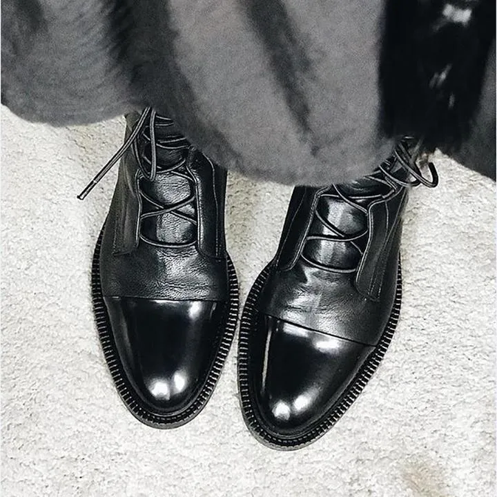 ALTHEA - Lace-Up Ankle Boots