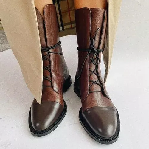 ALTHEA - Lace-Up Ankle Boots