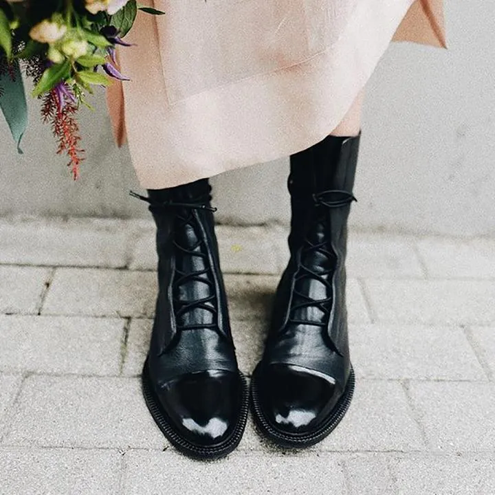 ALTHEA - Lace-Up Ankle Boots