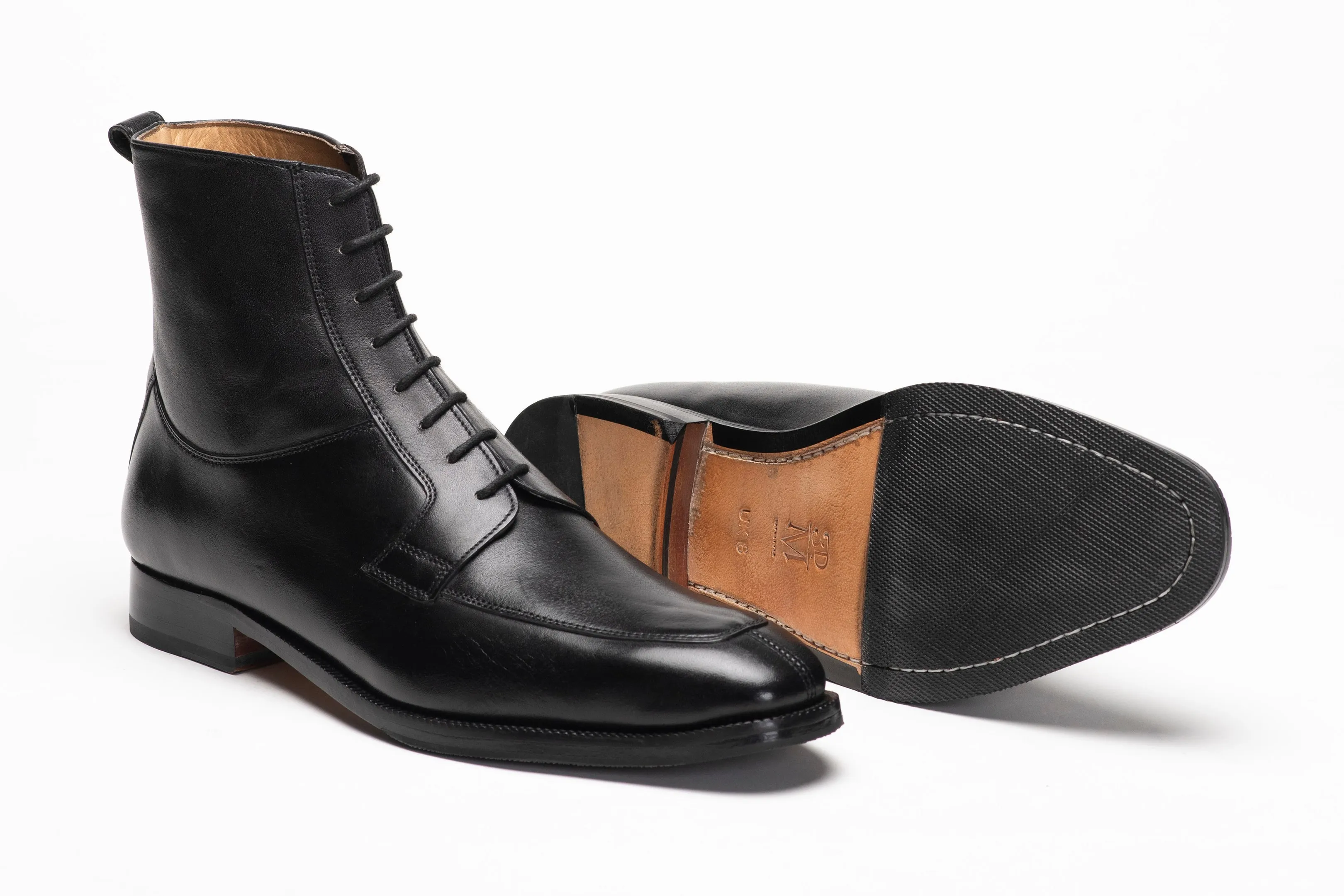 Apron Derby Boot - Black