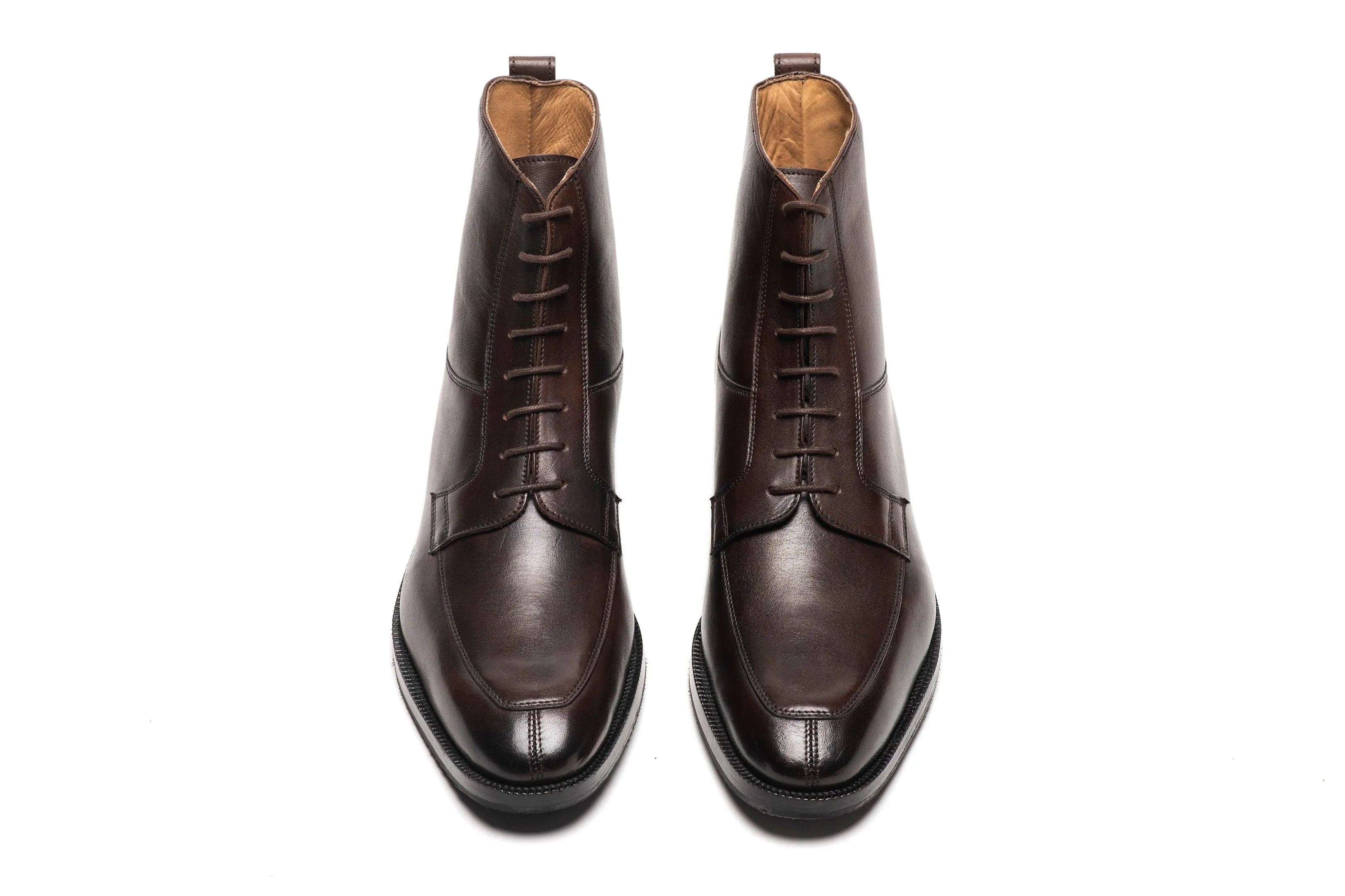 Apron Derby Boot - Dark Brown