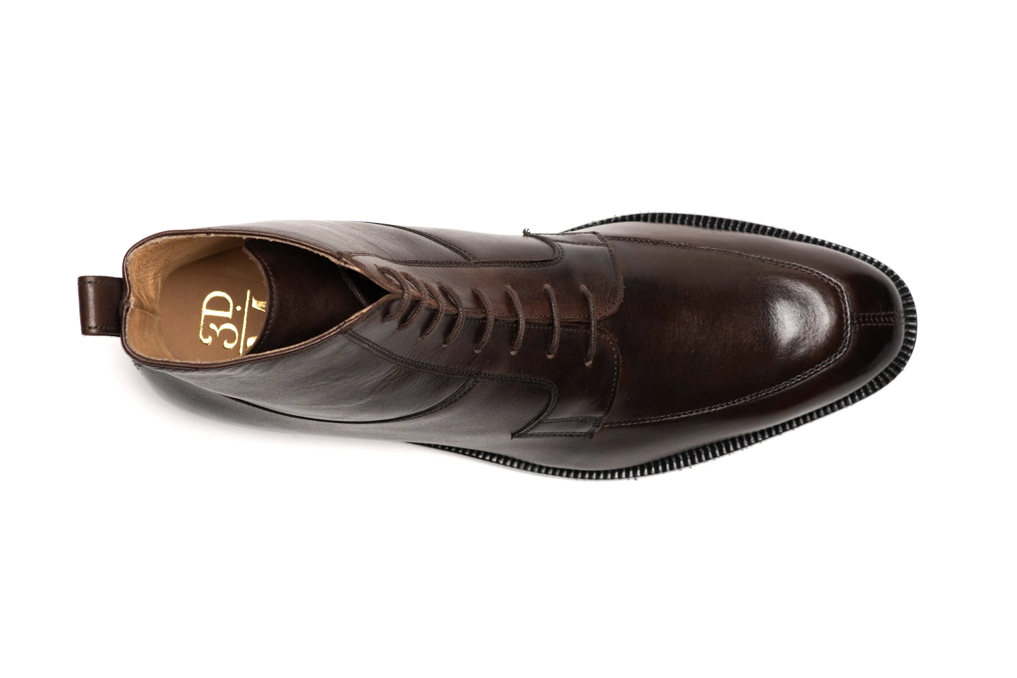 Apron Derby Boot - Dark Brown