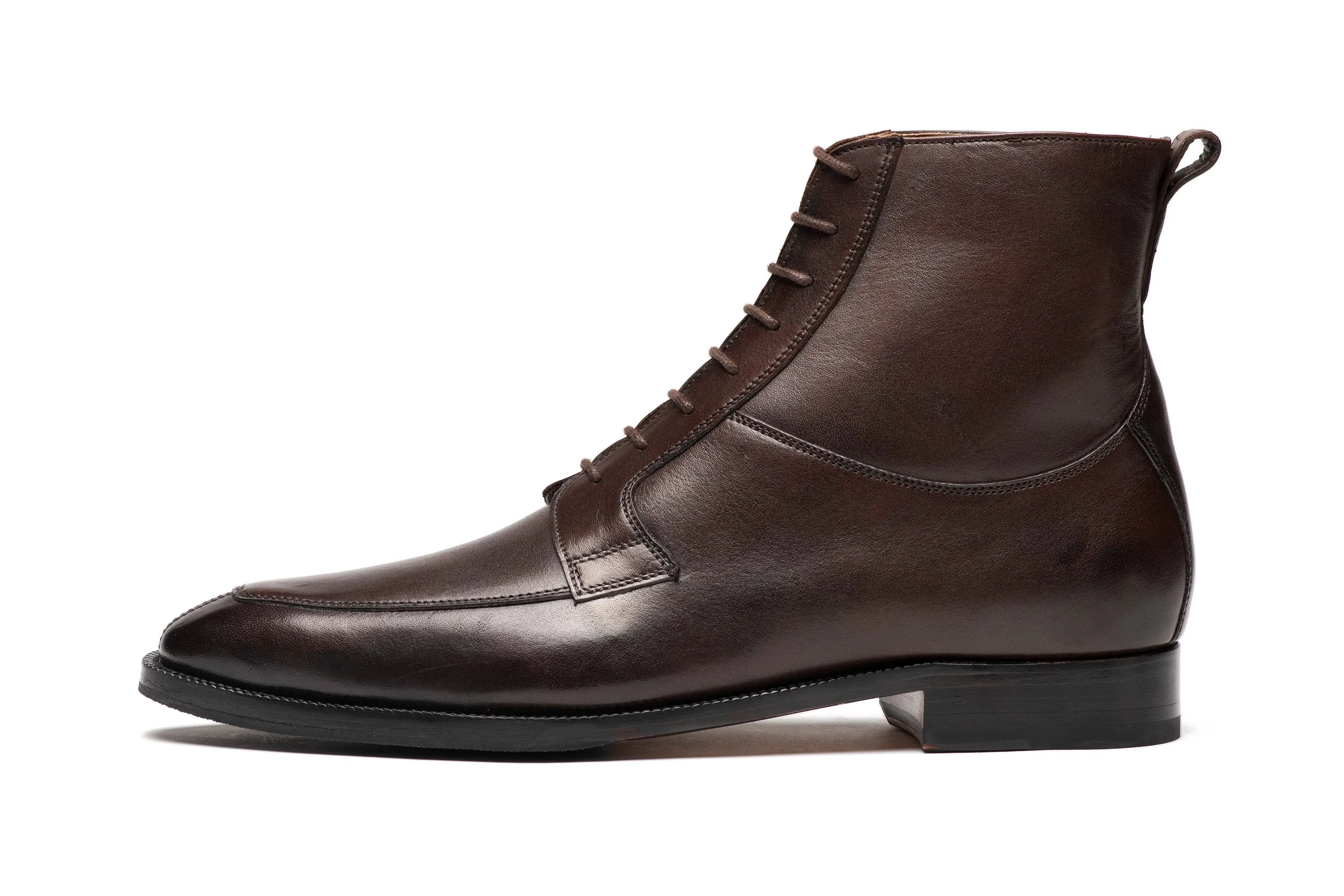 Apron Derby Boot - Dark Brown
