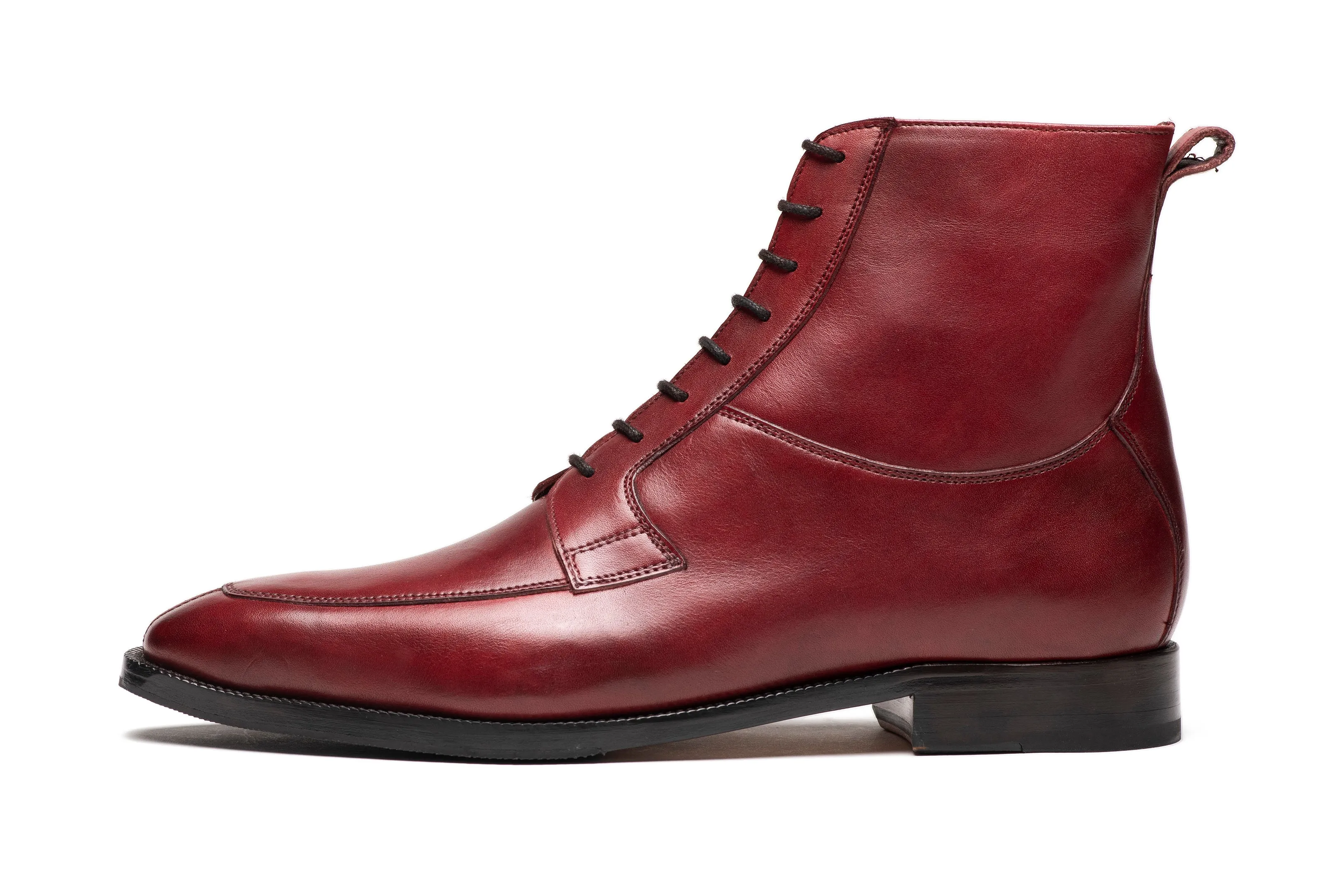 Apron Derby Boot - Dark Oxblood