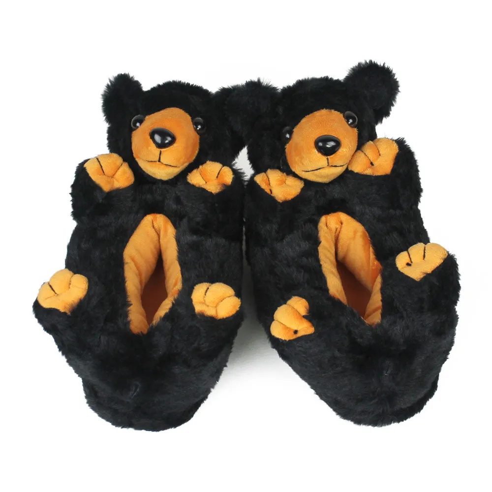 Black Bear Slippers