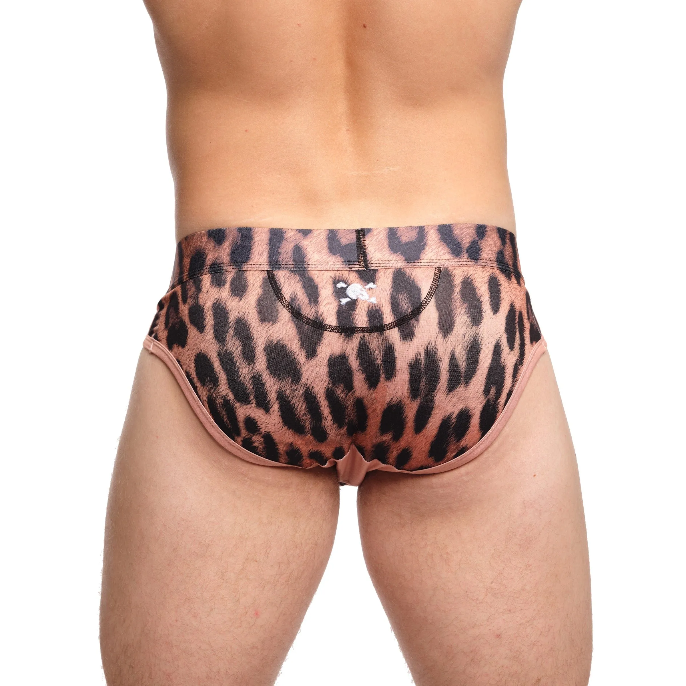 Furry Animal Print Brief