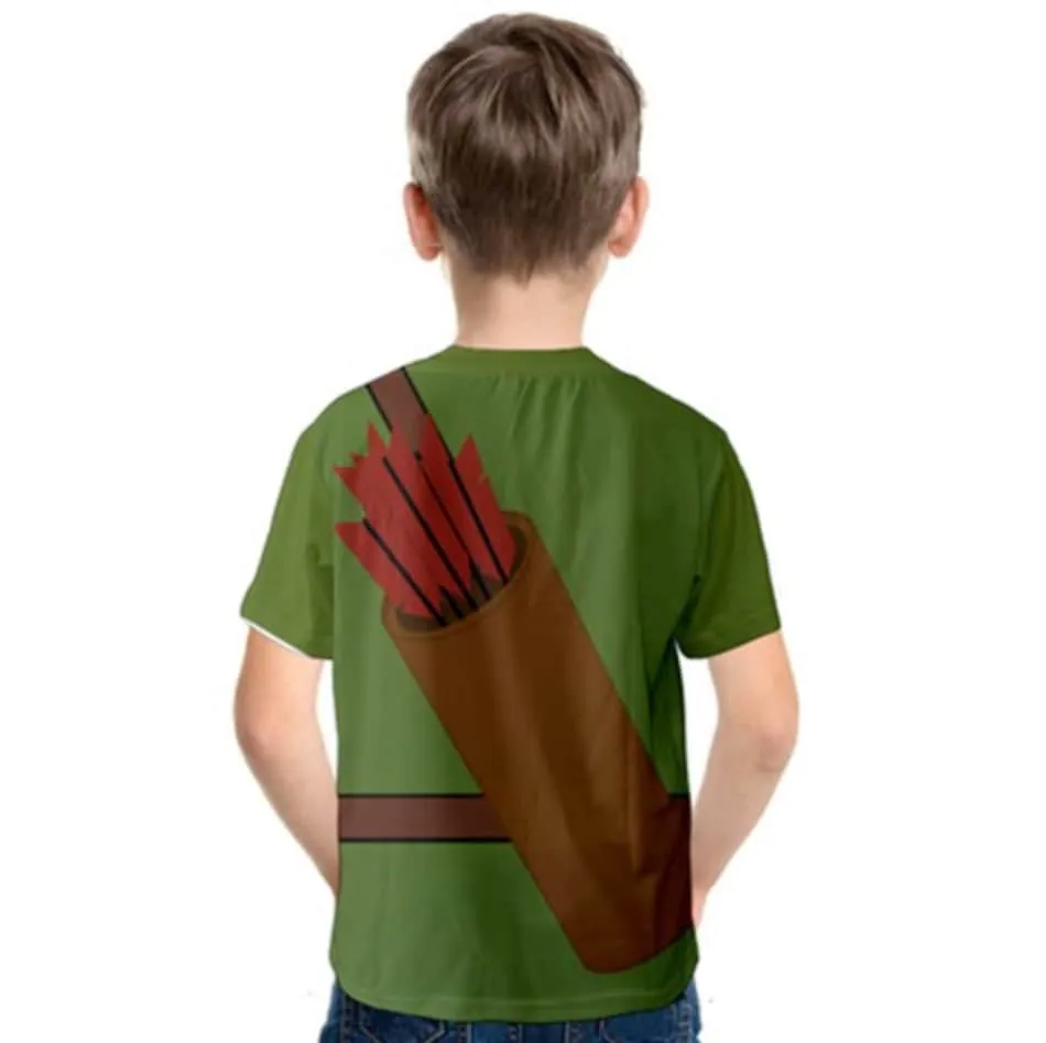 Kid's Robin Hood Inspired Short Sleeve Shirt