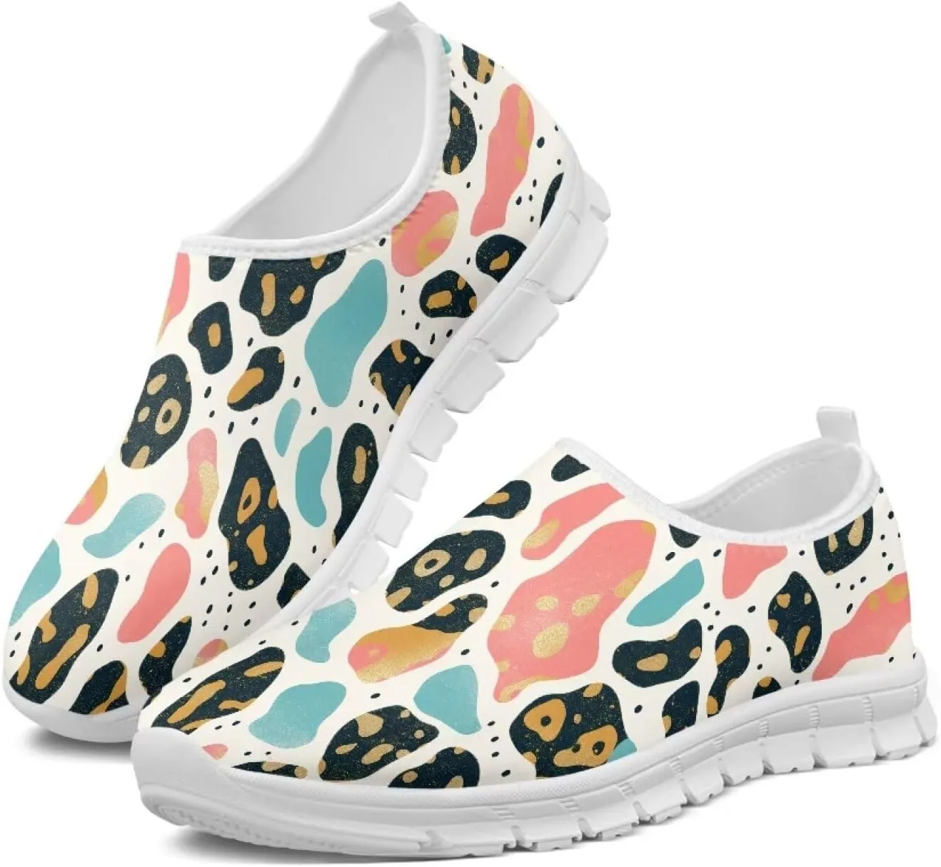 Ladies Lightweight Running Outdoor Sneakers Slip on Yoga Athletic Running Fashion Sports Shoes