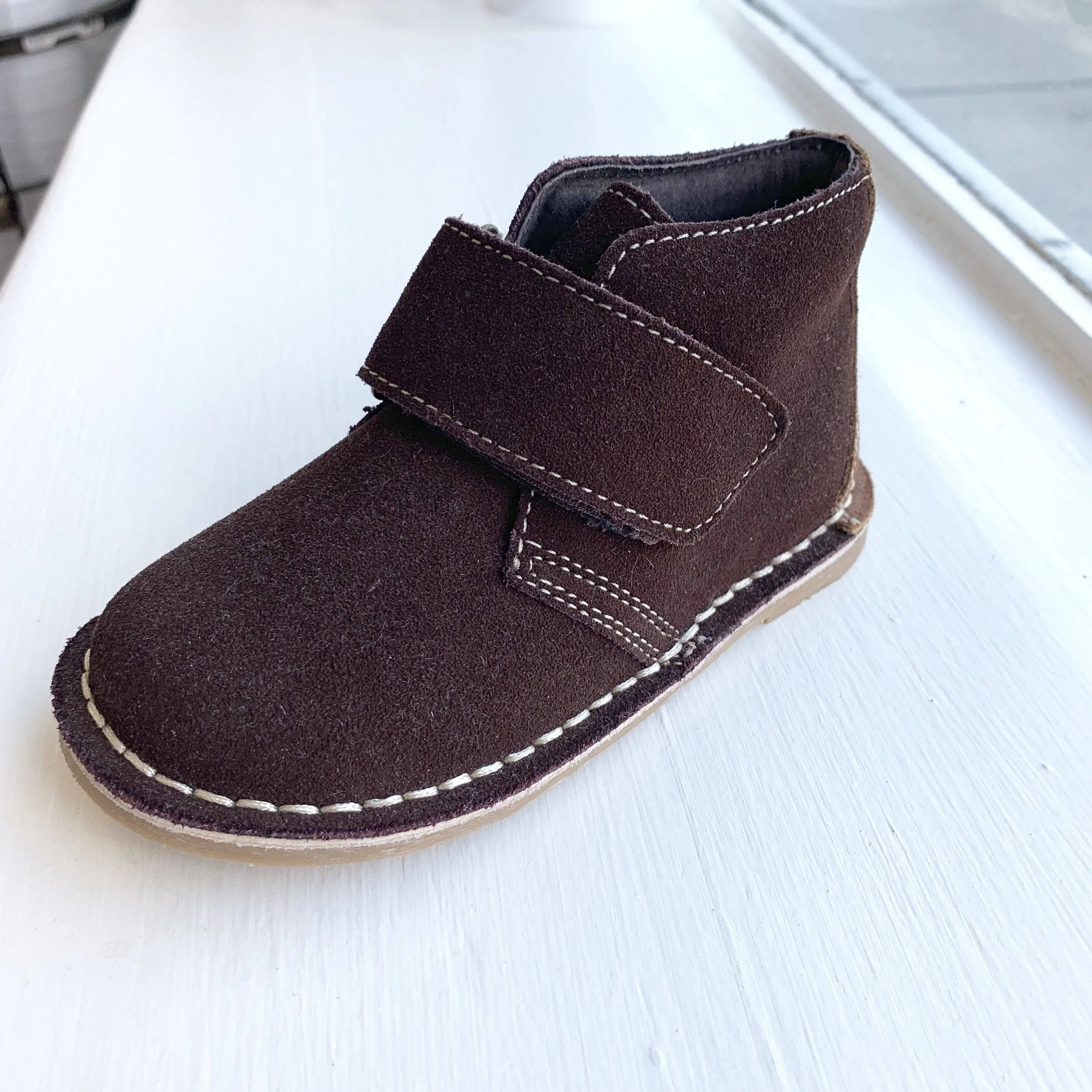 L'Amour Boys Velcro Strap Desert Boots