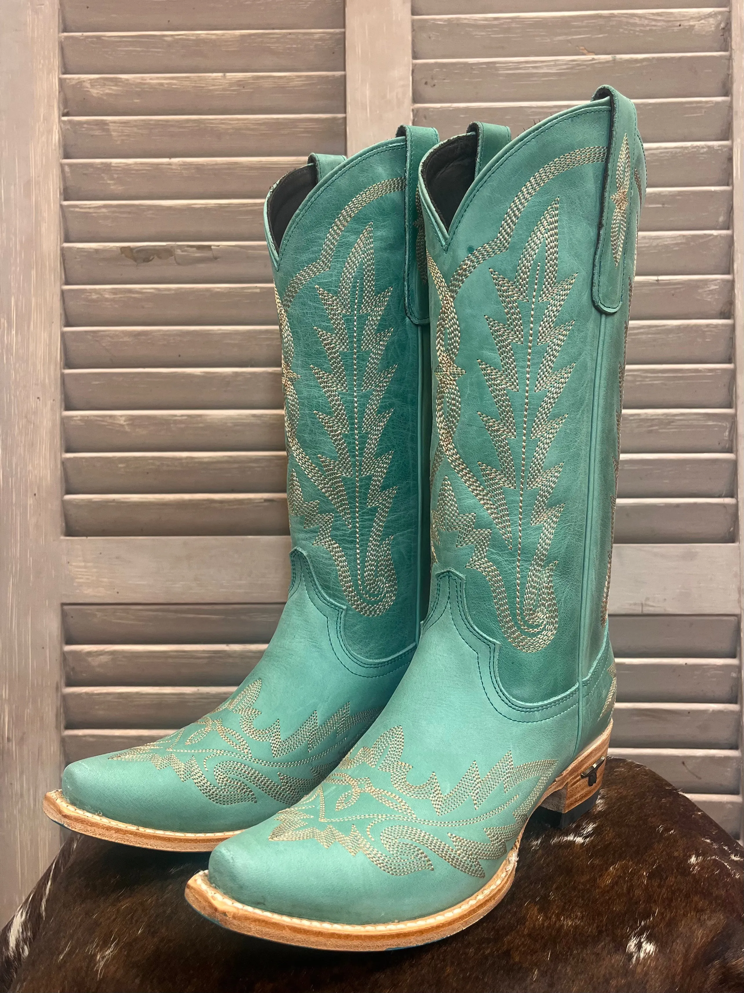 Lane Boots Women’s Taos Turquoise Lexington Cowgirl Boots LB0488P