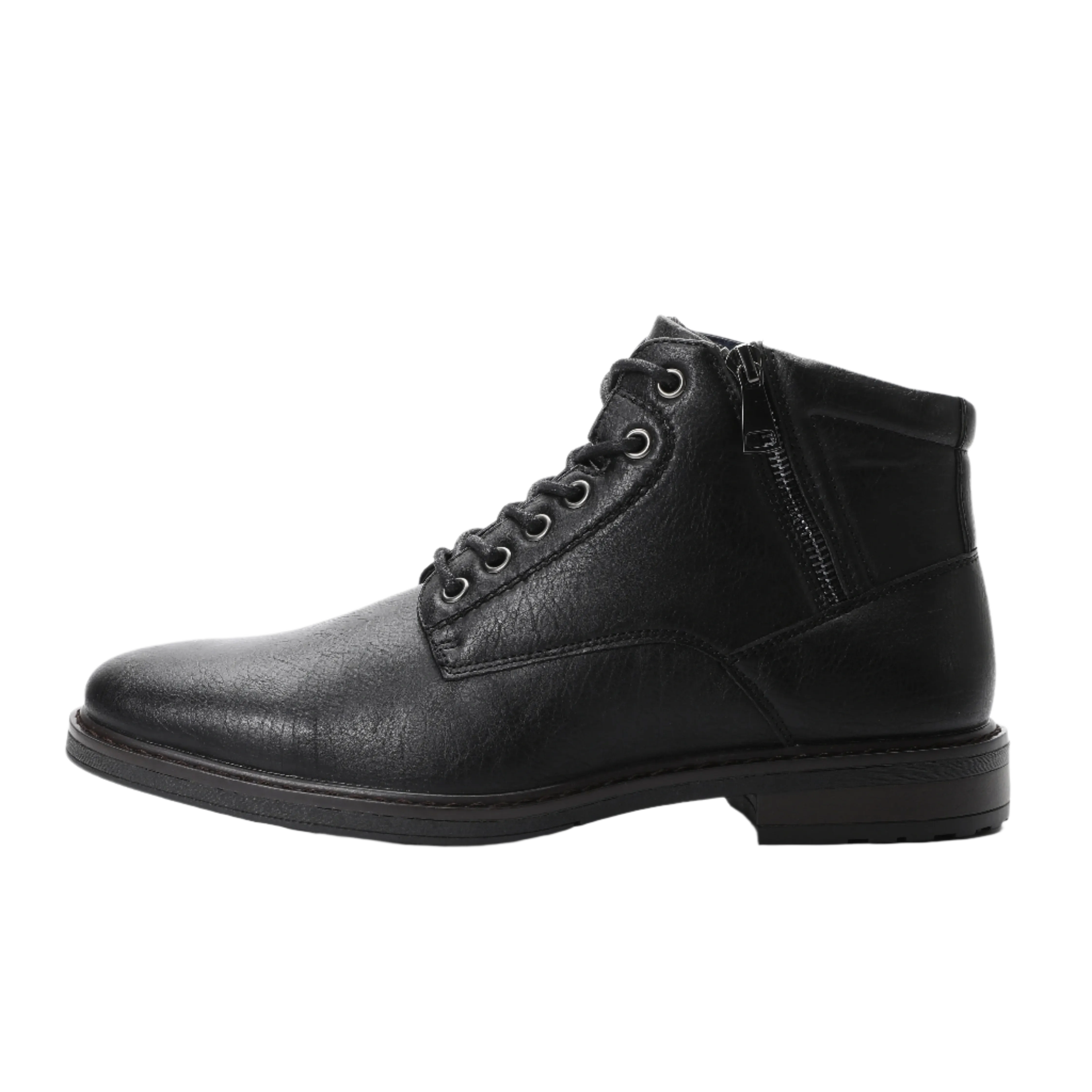 Men's Zip Lace-up Ankle Boots | Suitable Collection