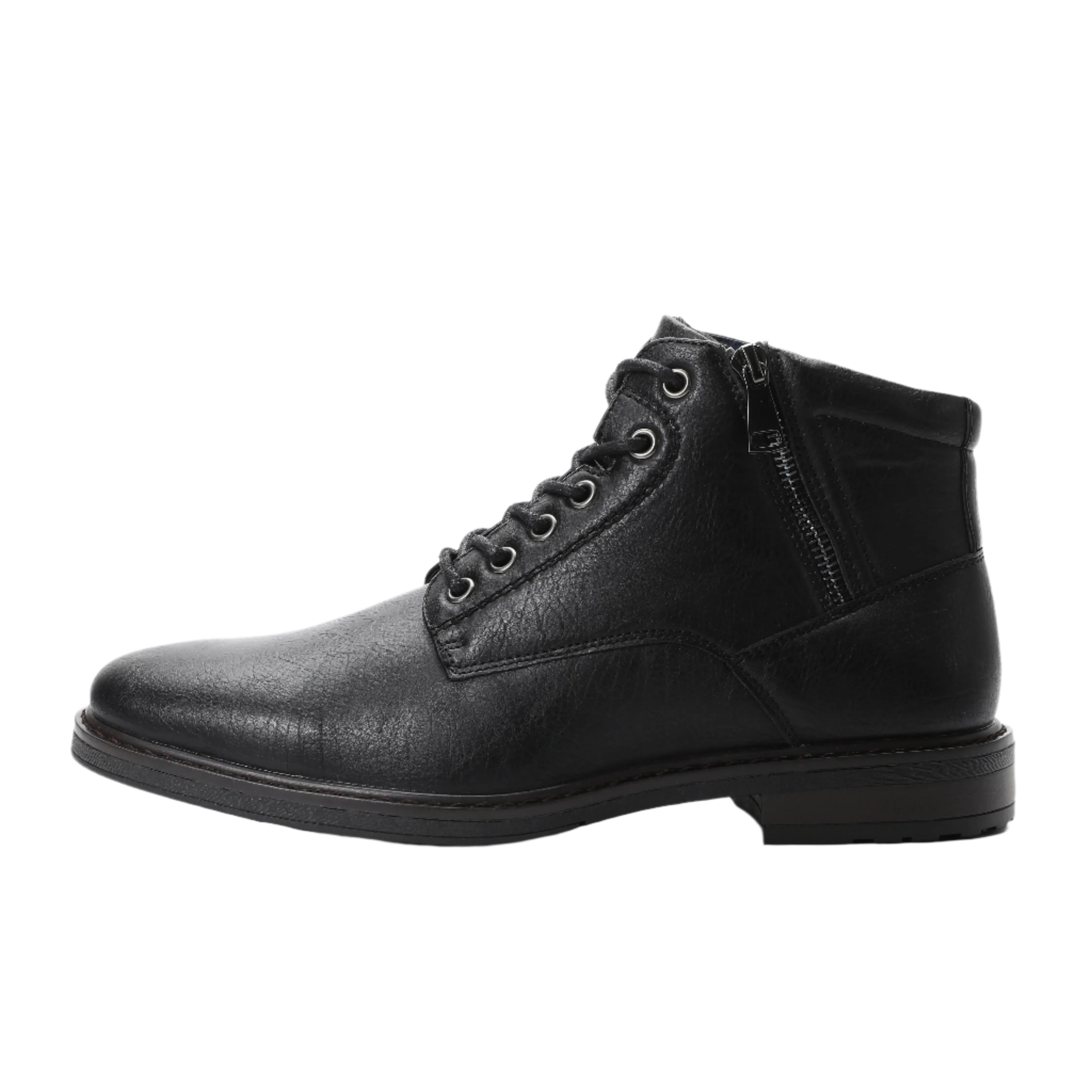 Men's Zip Lace-up Ankle Boots | Suitable Collection