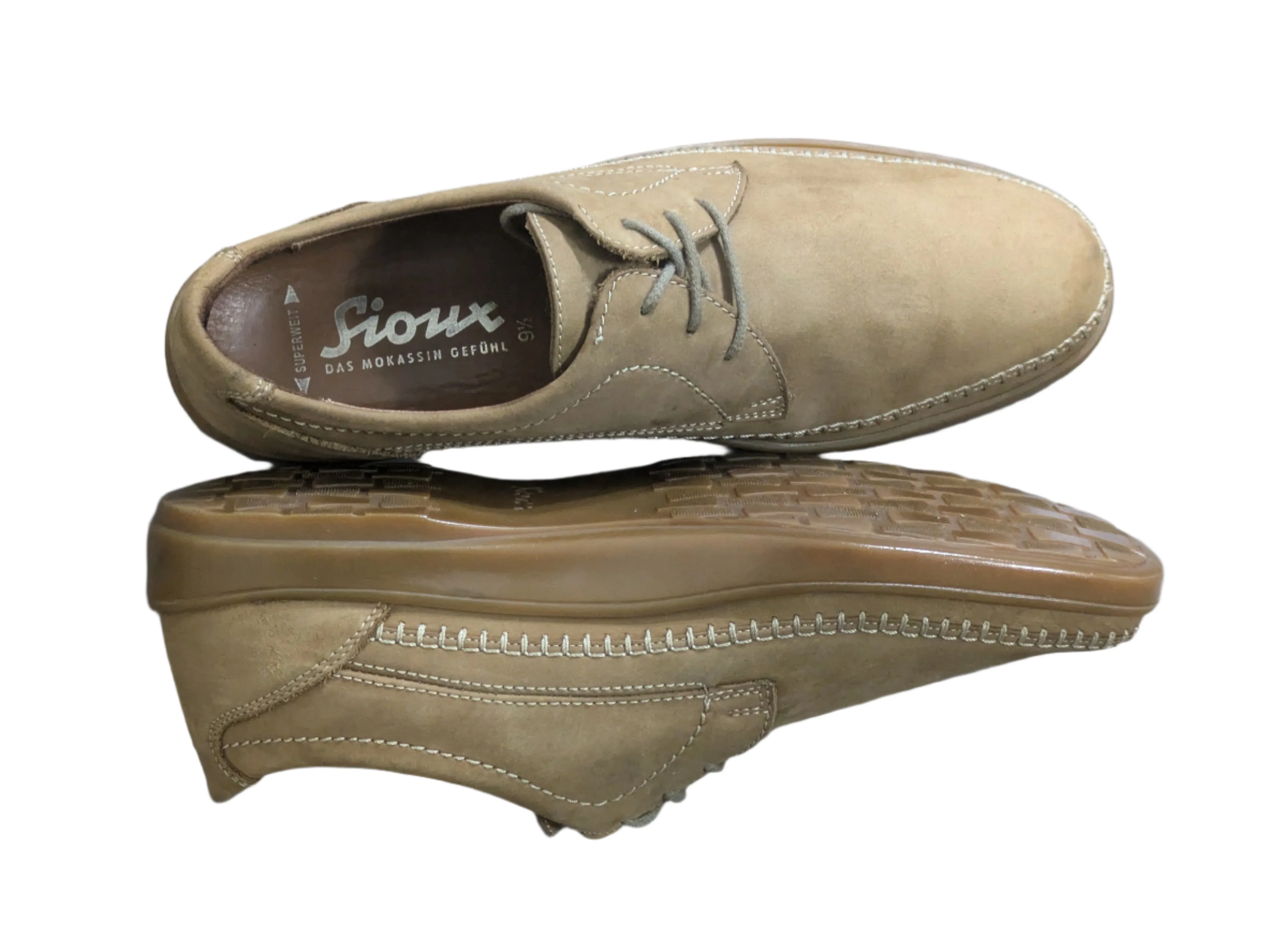 Sioux Adalrik Lace-Up Boots in Brown Size UK 9.5 / EU 44 / US 10.5