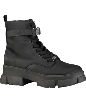 STEVE MADDEN Black Lace-up Ankle Boots UK 7 EU 40 