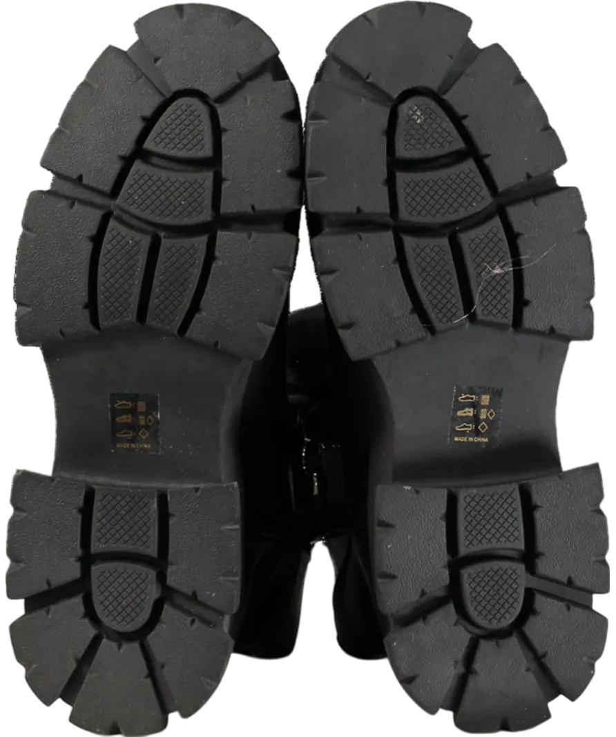 STEVE MADDEN Black Lace-up Ankle Boots UK 7 EU 40 