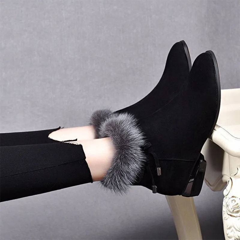 Winter Specials Fashionable, warm, thick and non-slip ankle boots for women