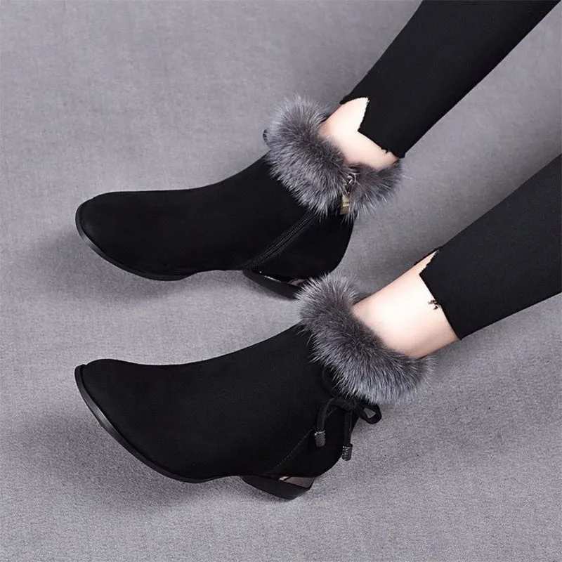 Winter Specials Fashionable, warm, thick and non-slip ankle boots for women